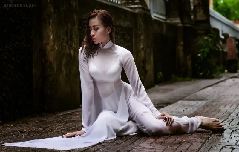 gái xinh áo dài 1