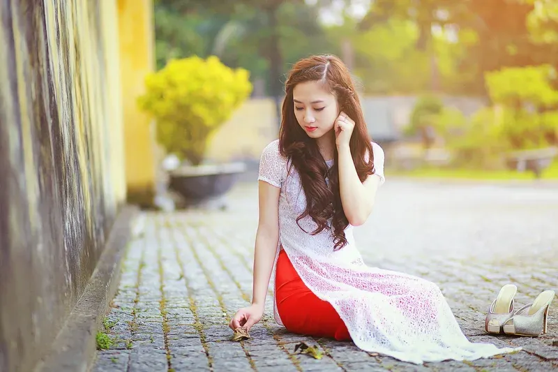 gái xinh áo dài 5