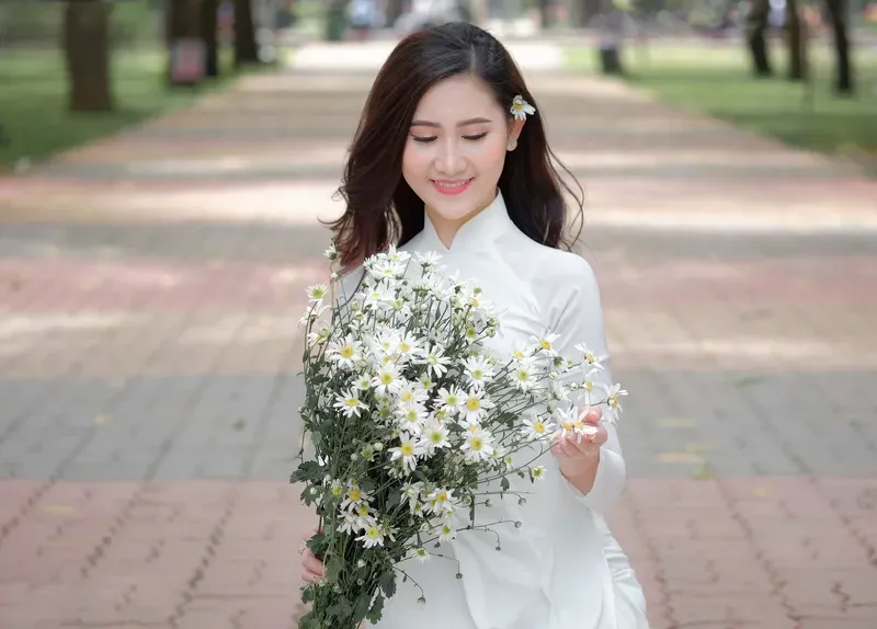 gái xinh áo dài 6