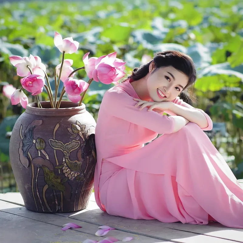 gái xinh áo dài 14