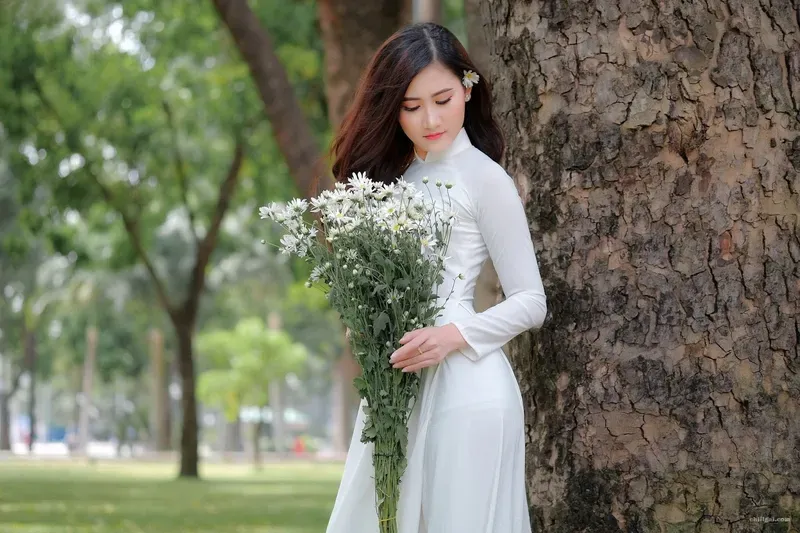 gái xinh áo dài 15