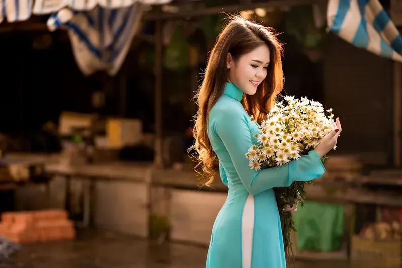 gái xinh áo dài 40
