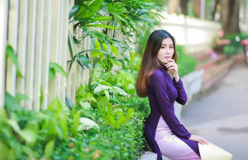 gái xinh áo dài 41